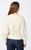 Lilly Pearl Knit Cardigan - Ivory