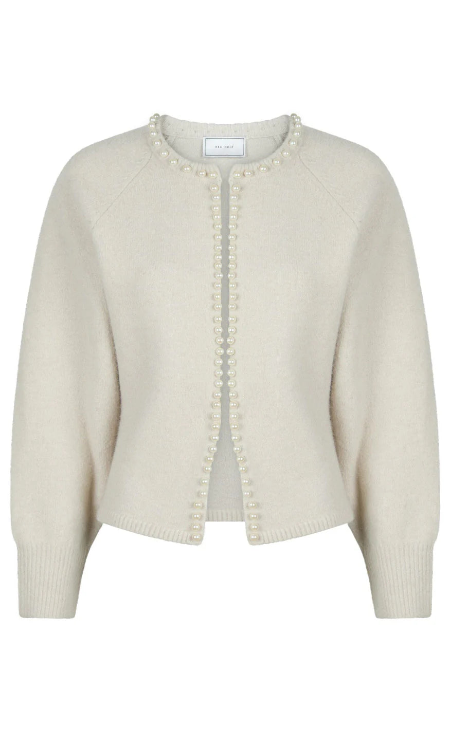 Lilly Pearl Knit Cardigan - Ivory