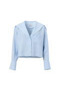 Linen Sailor Shirt - Ljusblå