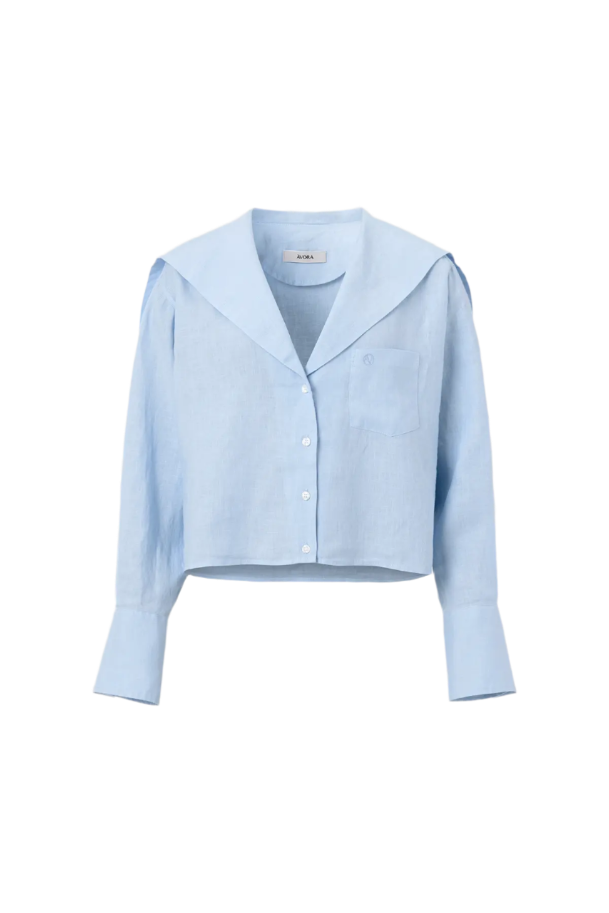 Linen Sailor Shirt - Ljusblå