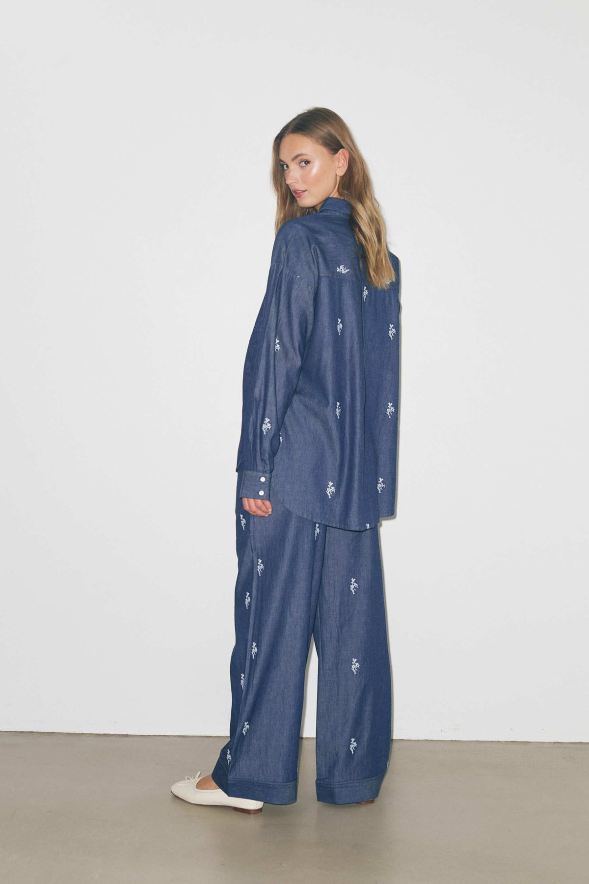 Samira Pants - Mörkblå tvätt