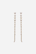 The Long Pearl Earrings - Cream