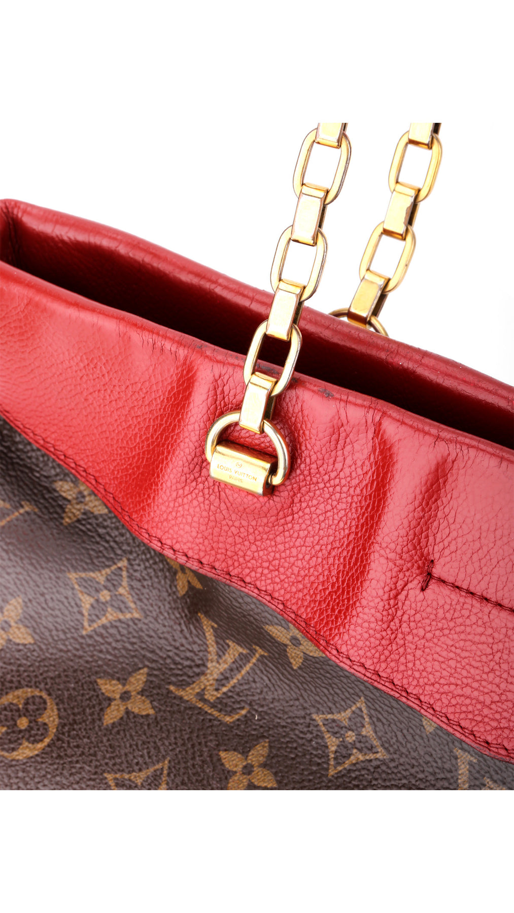 Louis Vuitton Cerise Monogram Chain Shopper Bag - Brun