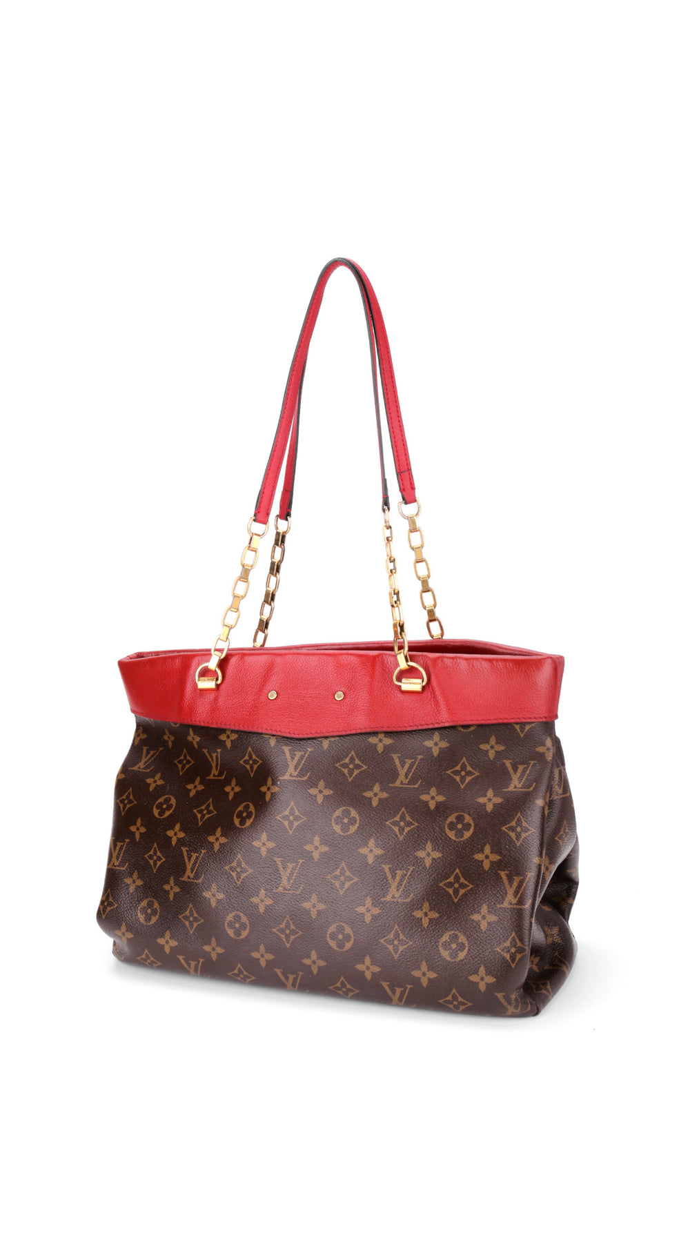 Louis Vuitton Cerise Monogram Chain Shopper Bag - Brun