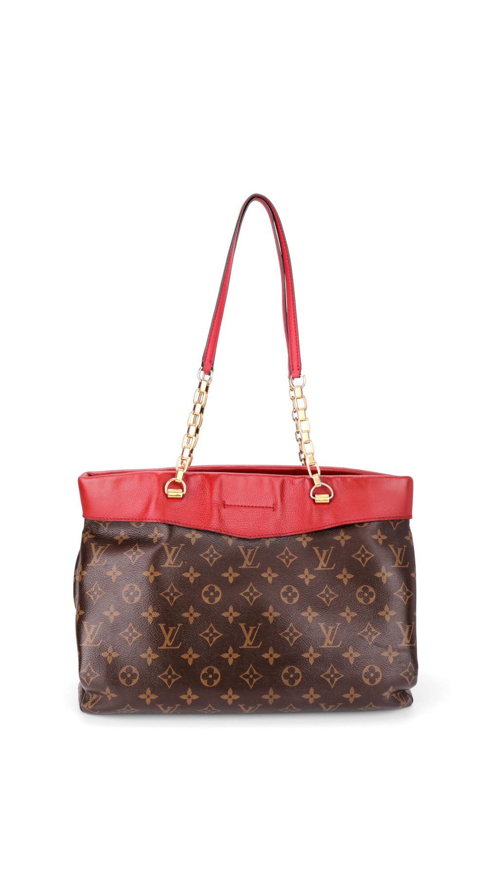 Louis Vuitton Cerise Monogram Chain Shopper Bag - Brun