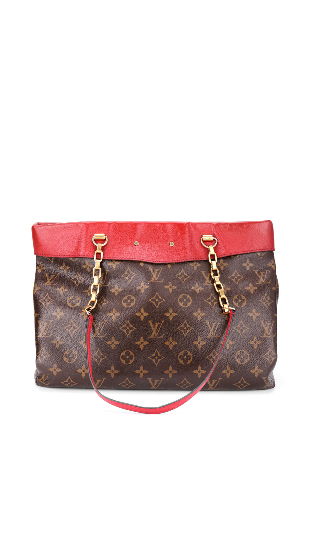 Louis Vuitton Cerise Monogram Chain Shopper Bag - Brun