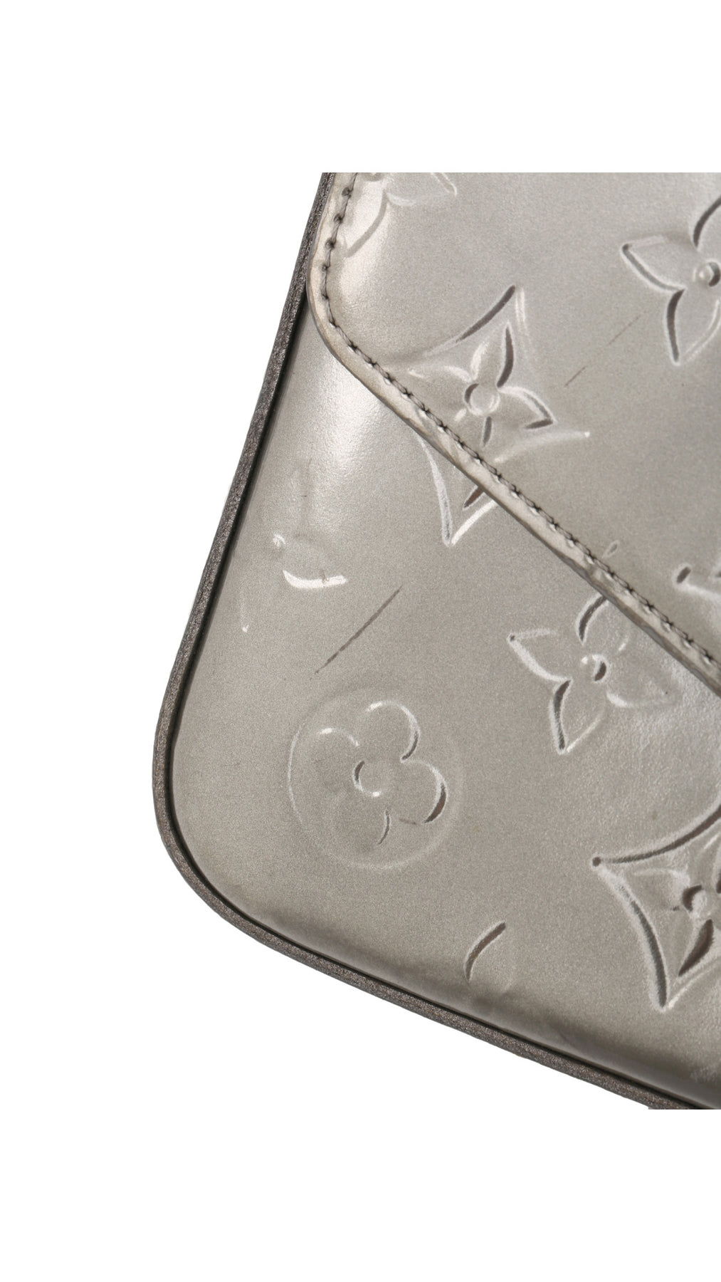 Louis Vuitton Félicie Pochette Monogram Vernis Väska - Silver