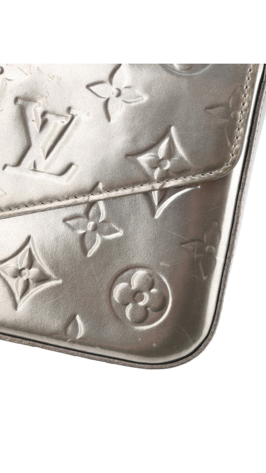 Louis Vuitton Félicie Pochette Monogram Vernis Väska - Silver