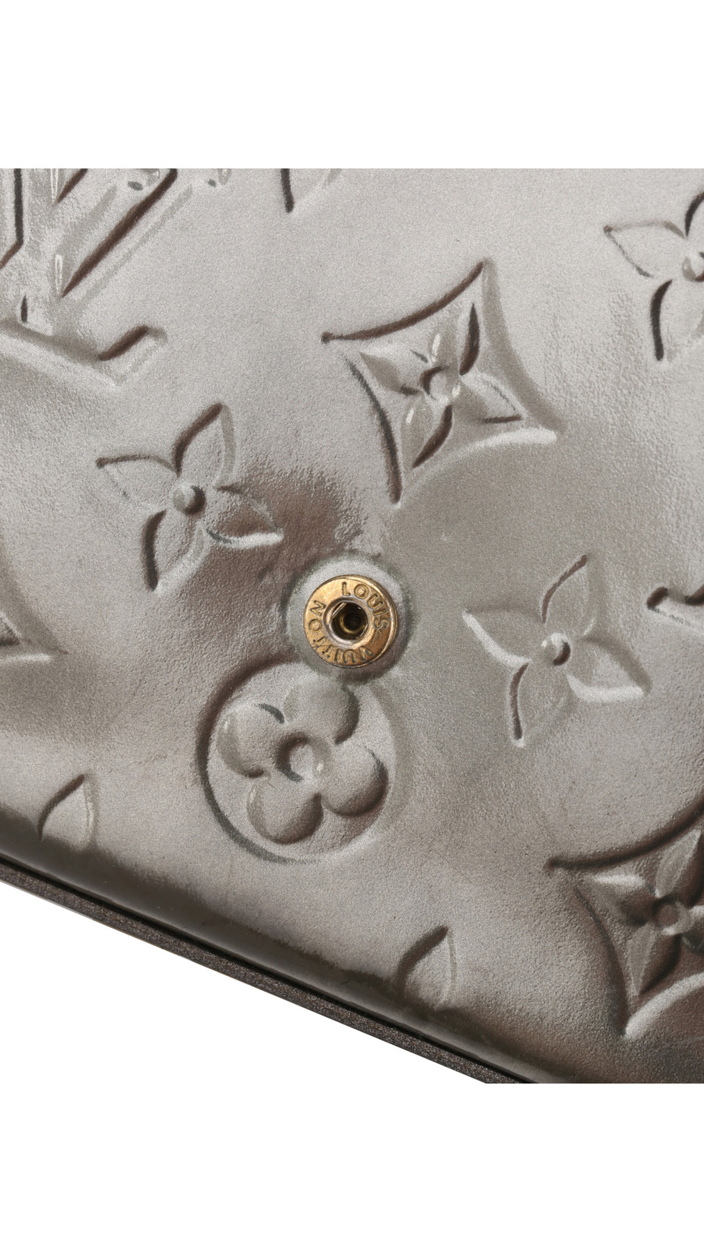 Louis Vuitton Félicie Pochette Monogram Vernis Väska - Silver