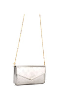 Louis Vuitton Félicie Pochette Monogram Vernis Väska - Silver