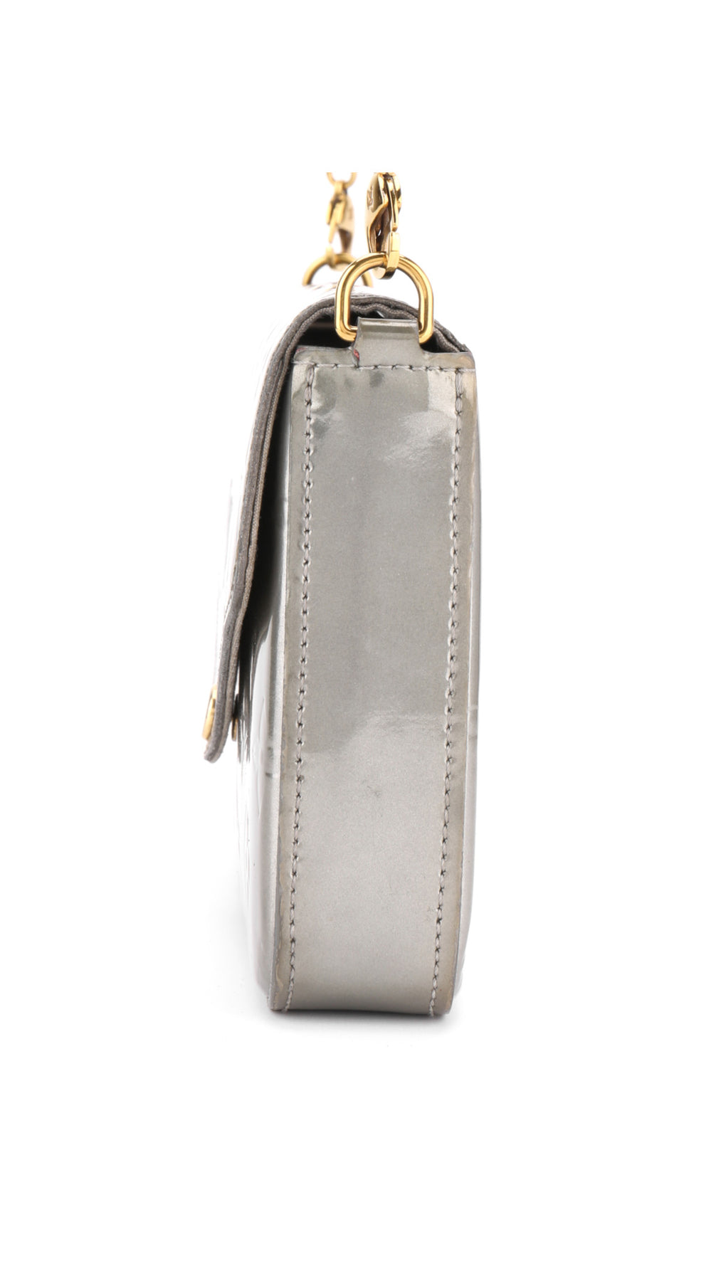 Louis Vuitton Félicie Pochette Monogram Vernis Väska - Silver