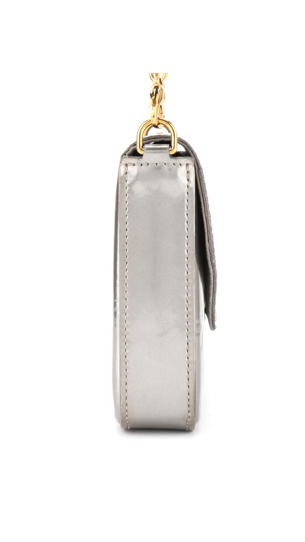 Louis Vuitton Félicie Pochette Monogram Vernis Väska - Silver