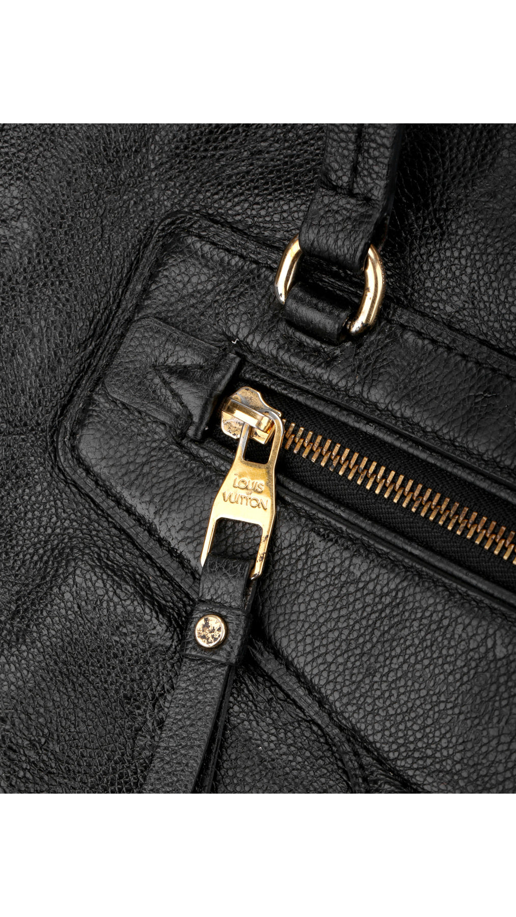 Louis Vuitton Monogram Empreinte Lumineuse Tote Bag - Svart