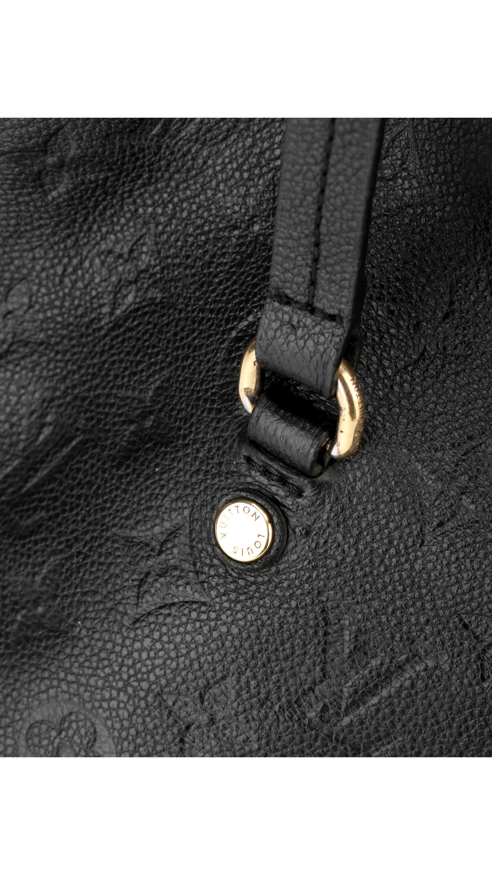 Louis Vuitton Monogram Empreinte Lumineuse Tote Bag - Svart