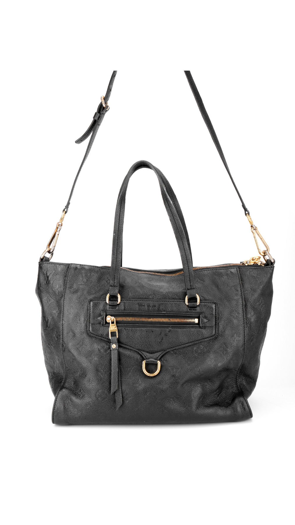 Louis Vuitton Monogram Empreinte Lumineuse Tote Bag - Svart