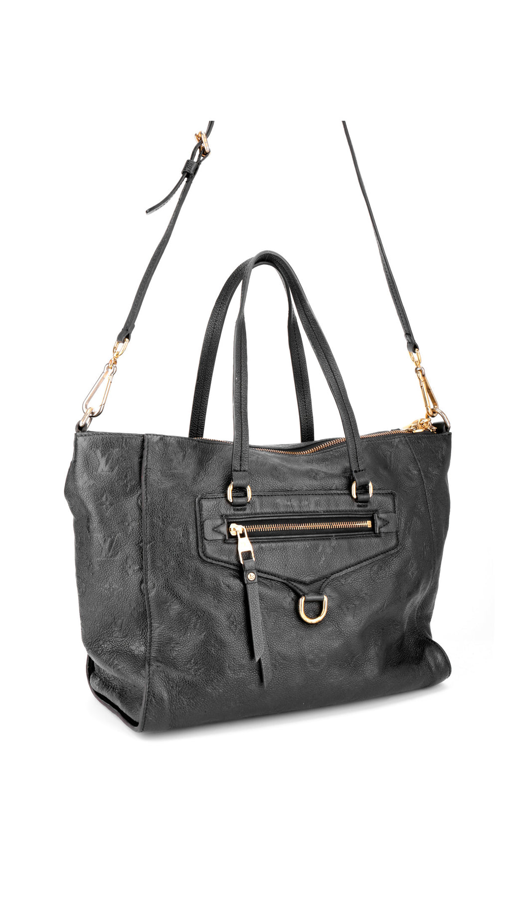 Louis Vuitton Monogram Empreinte Lumineuse Tote Bag - Svart