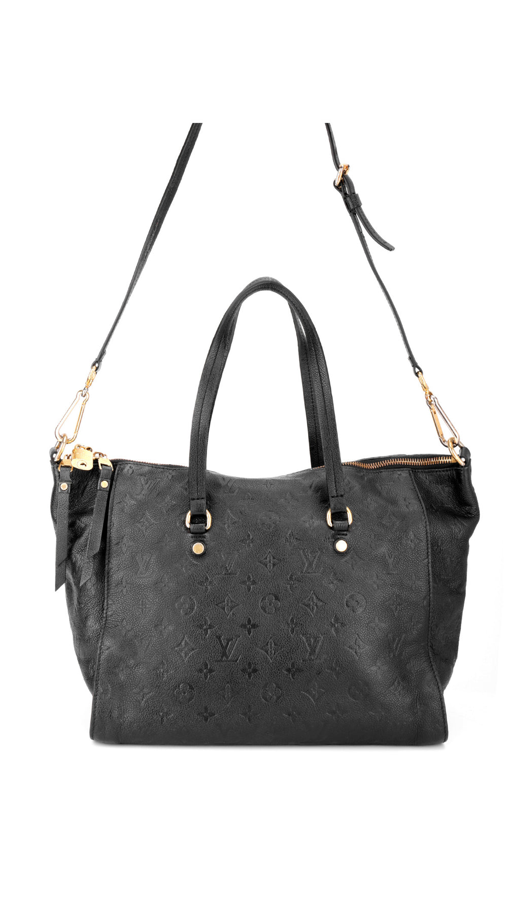 Louis Vuitton Monogram Empreinte Lumineuse Tote Bag - Svart