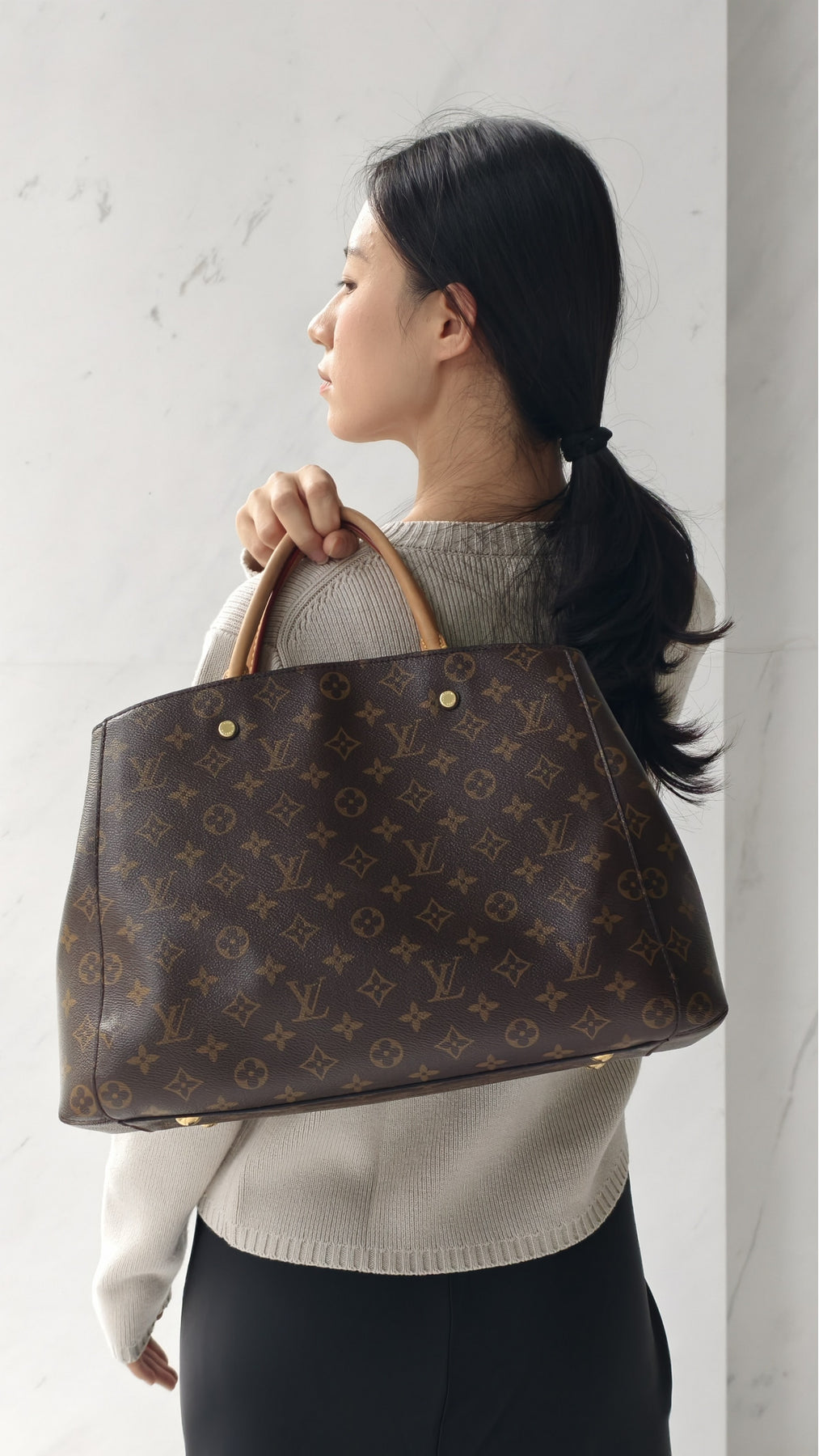 Louis Vuitton Montaigne GM Monogram - Brun
