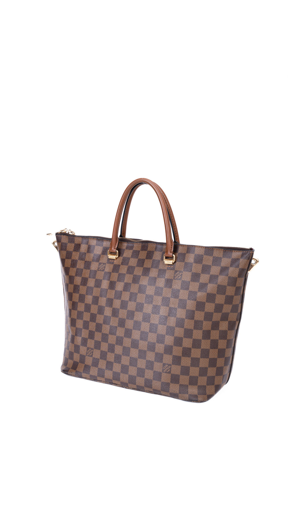 Louis Vuitton Neverfull-Style Tote Bag Damier Ebene - Brown