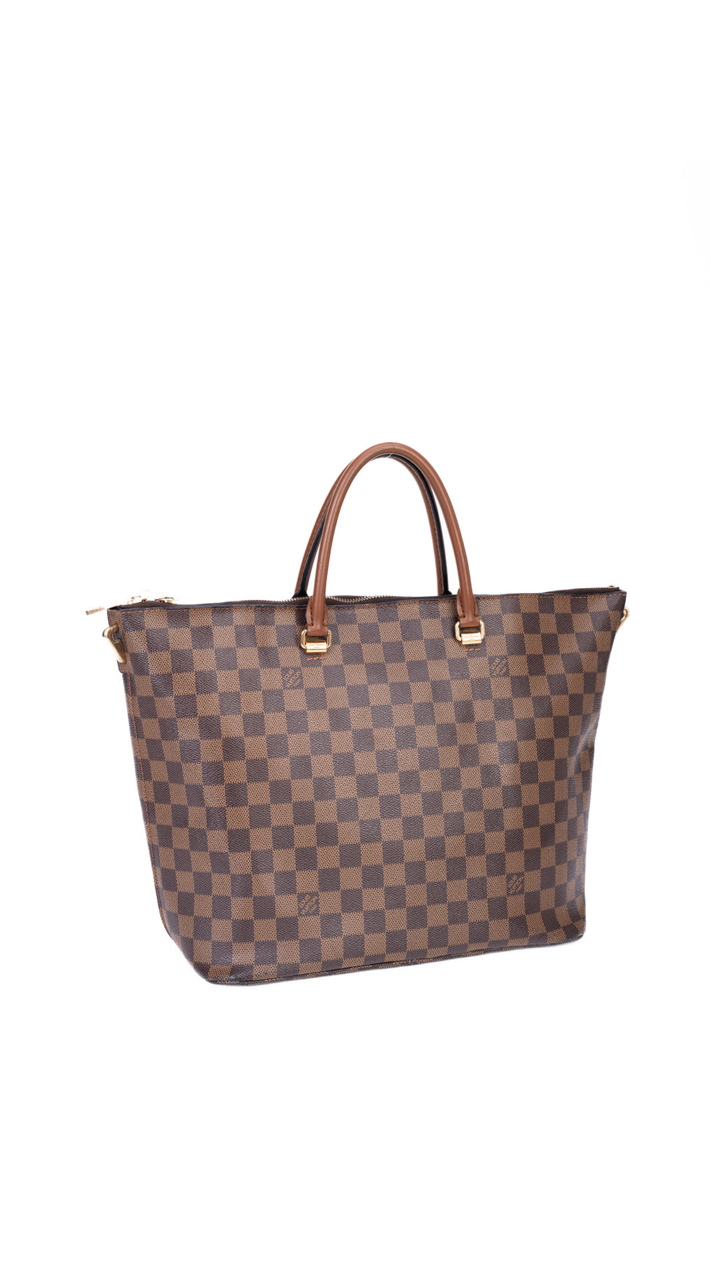 Louis Vuitton Neverfull-Style Tote Bag Damier Ebene - Brown