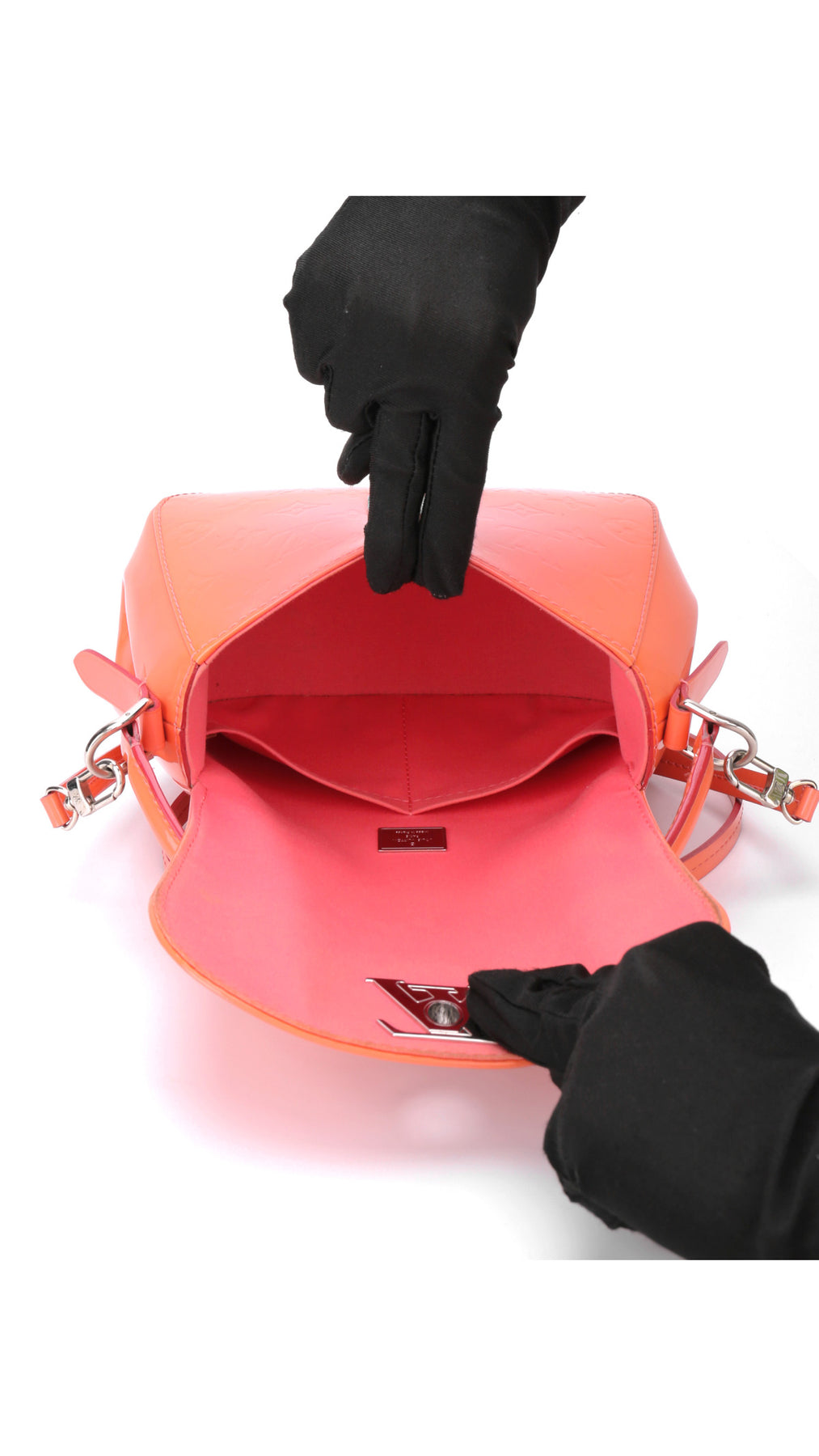 Louis Vuitton Pasadena Patent Axelväska - Orange