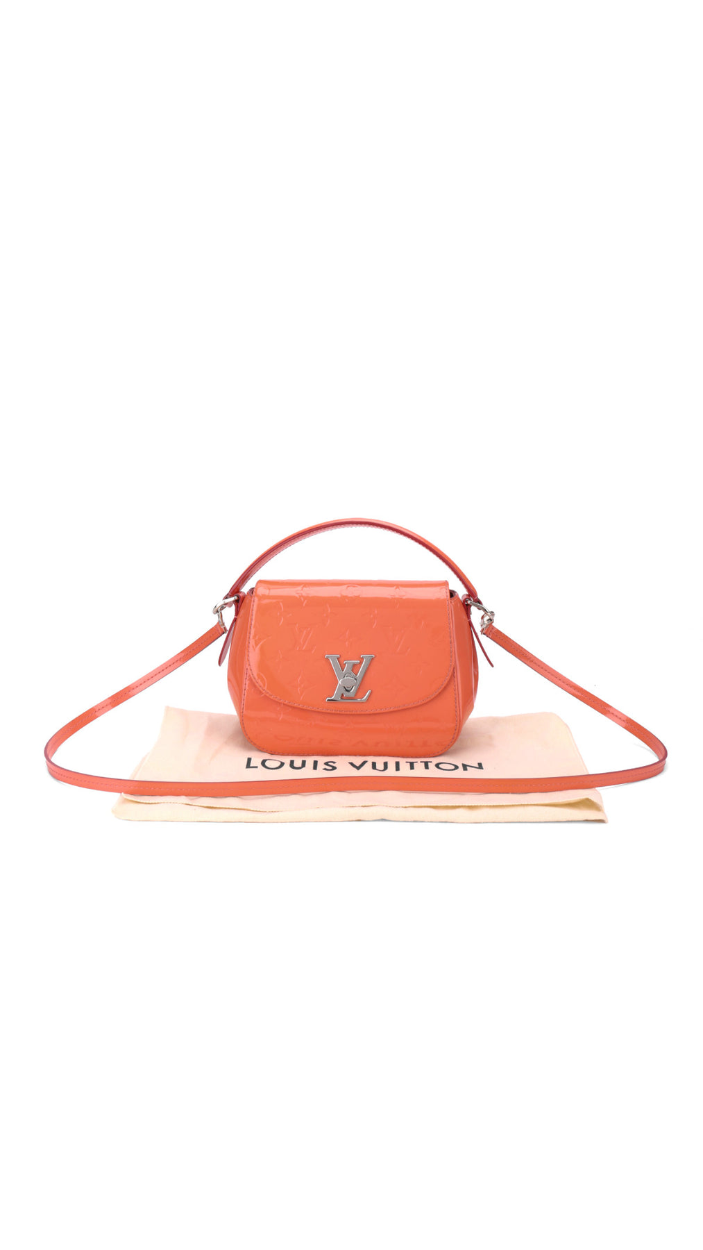 Louis Vuitton Pasadena Patent Axelväska - Orange