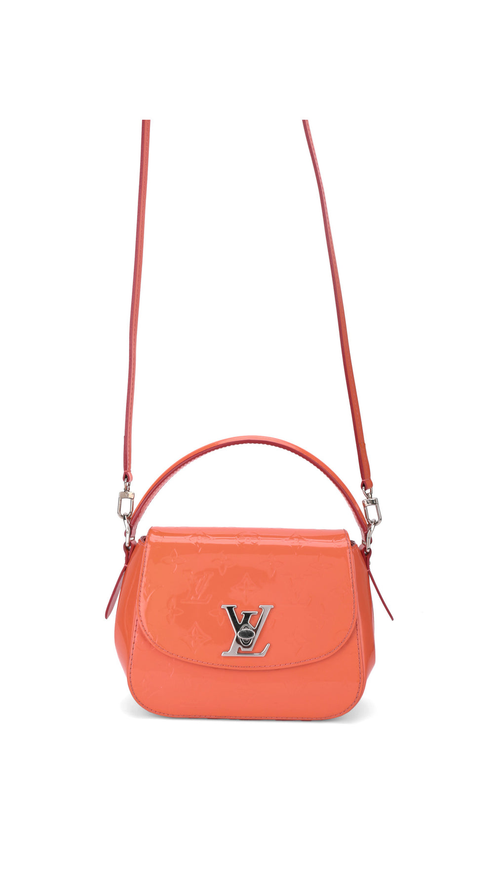 Louis Vuitton Pasadena Patent Axelväska - Orange