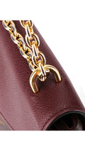 Louis Vuitton Saint Placide Chain Bag - Vinröd