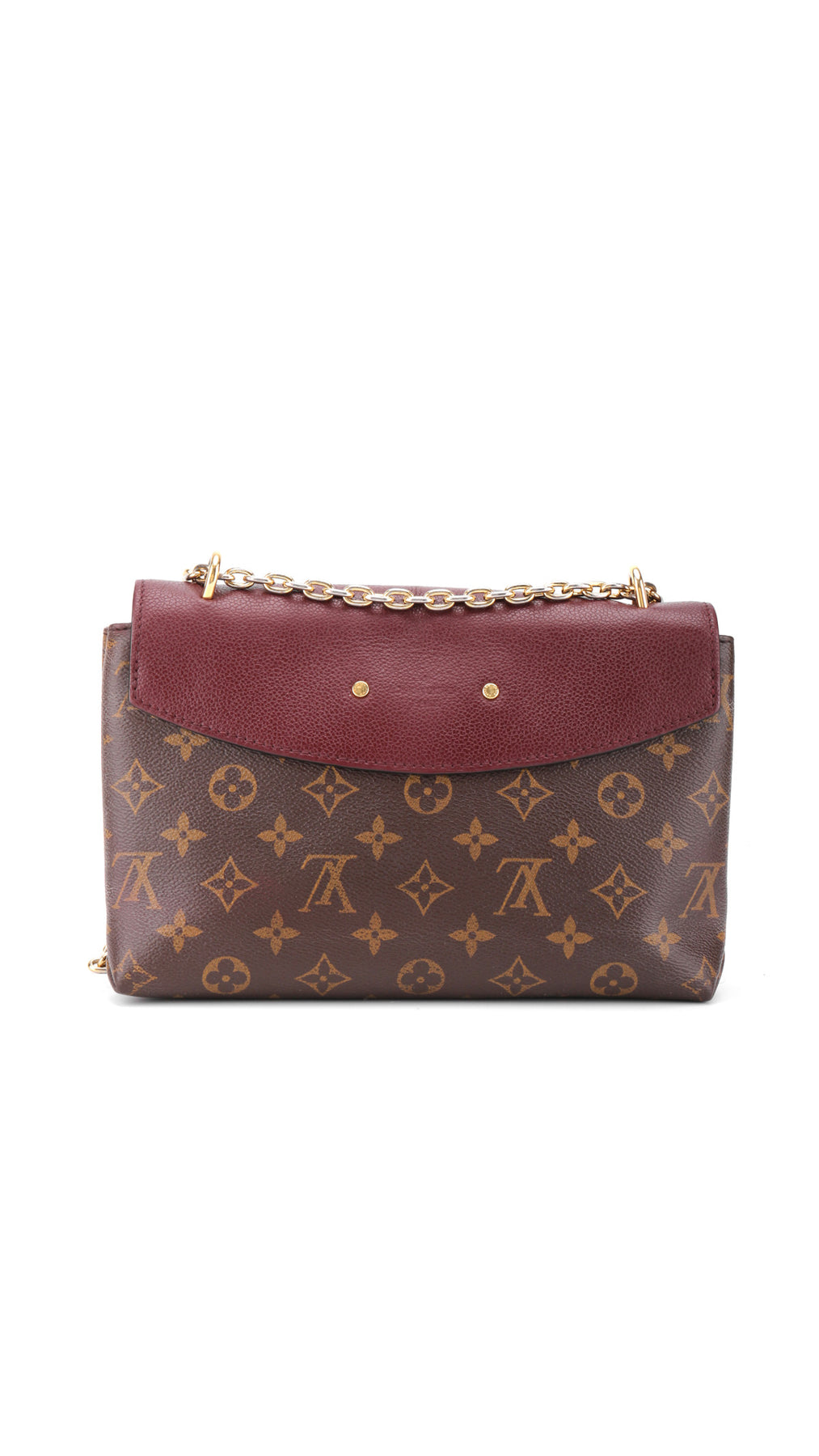 Louis Vuitton Saint Placide Chain Bag - Vinröd