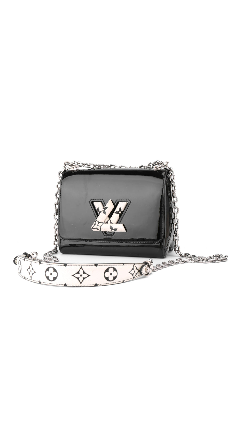 Louis Vuitton Twist PM Patent Axelväska - Svart