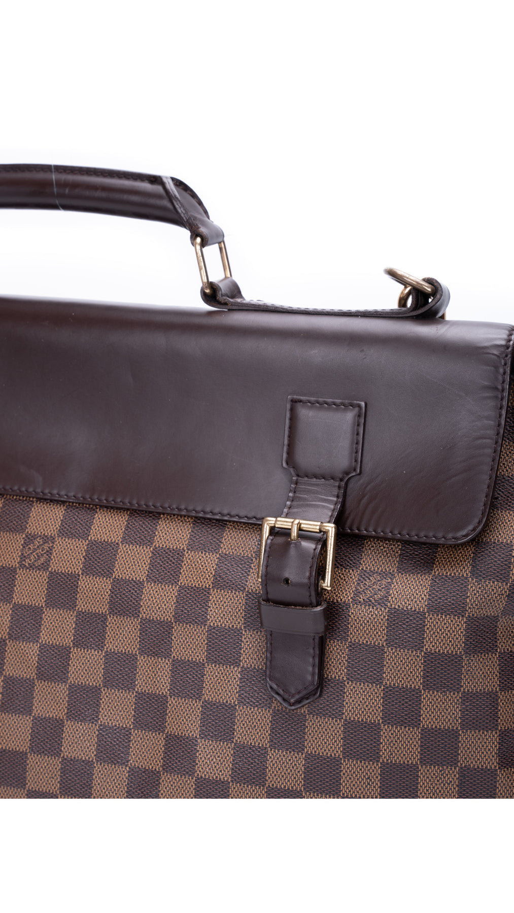 Louis Vuitton Damier Ebene Sac Chasse Hunting Bag - Brown