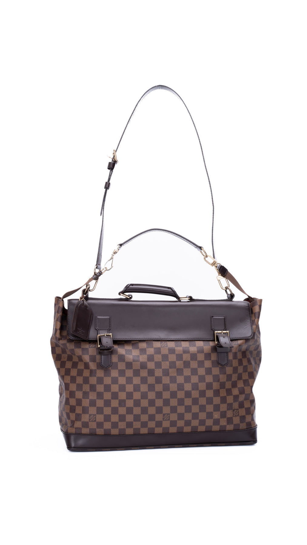 Louis Vuitton Damier Ebene Sac Chasse Hunting Bag - Brown