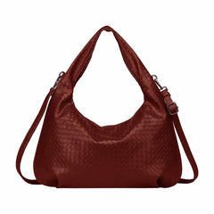 Peony Hobo Bag - Dark Red