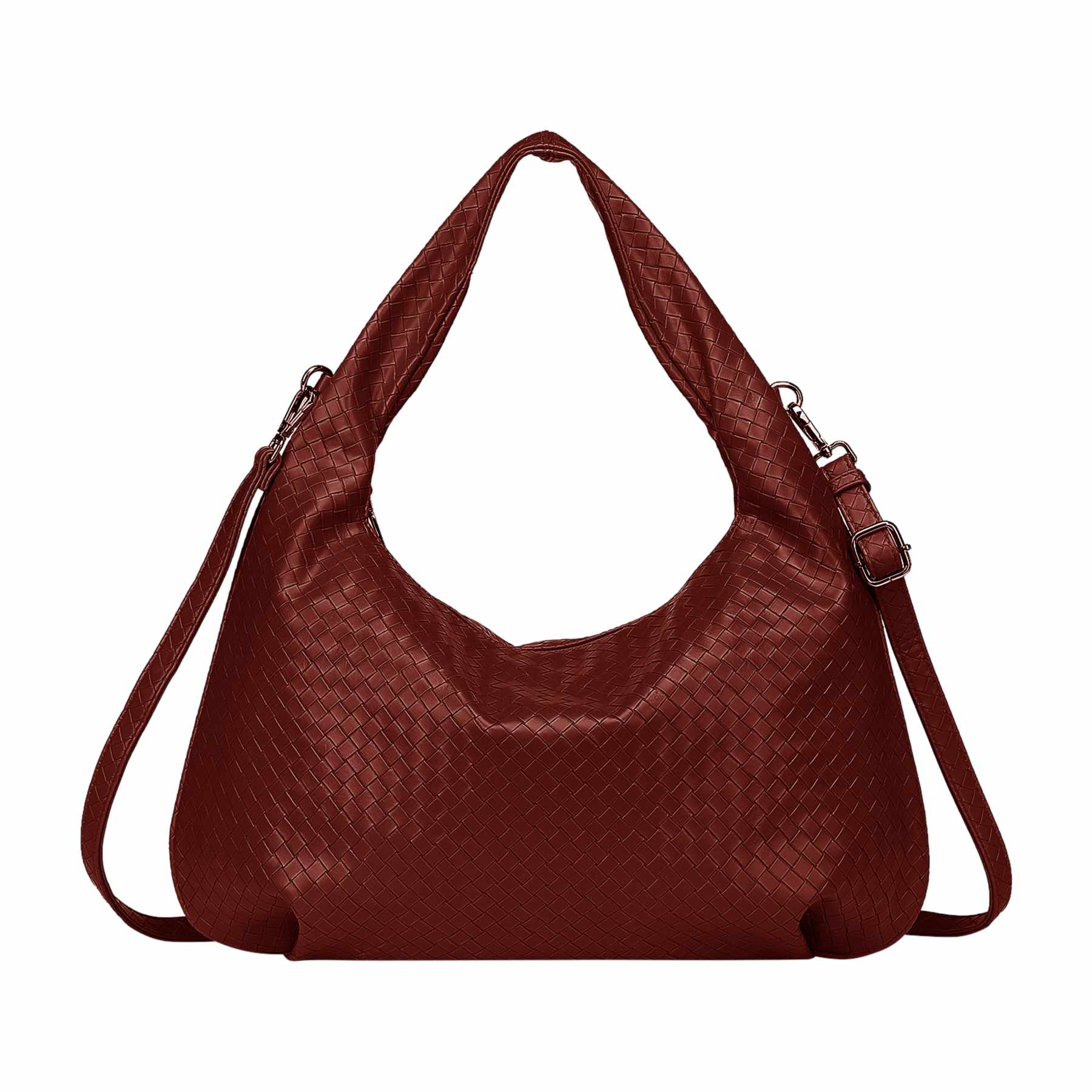 Peony Hobo Bag - Mörkröd