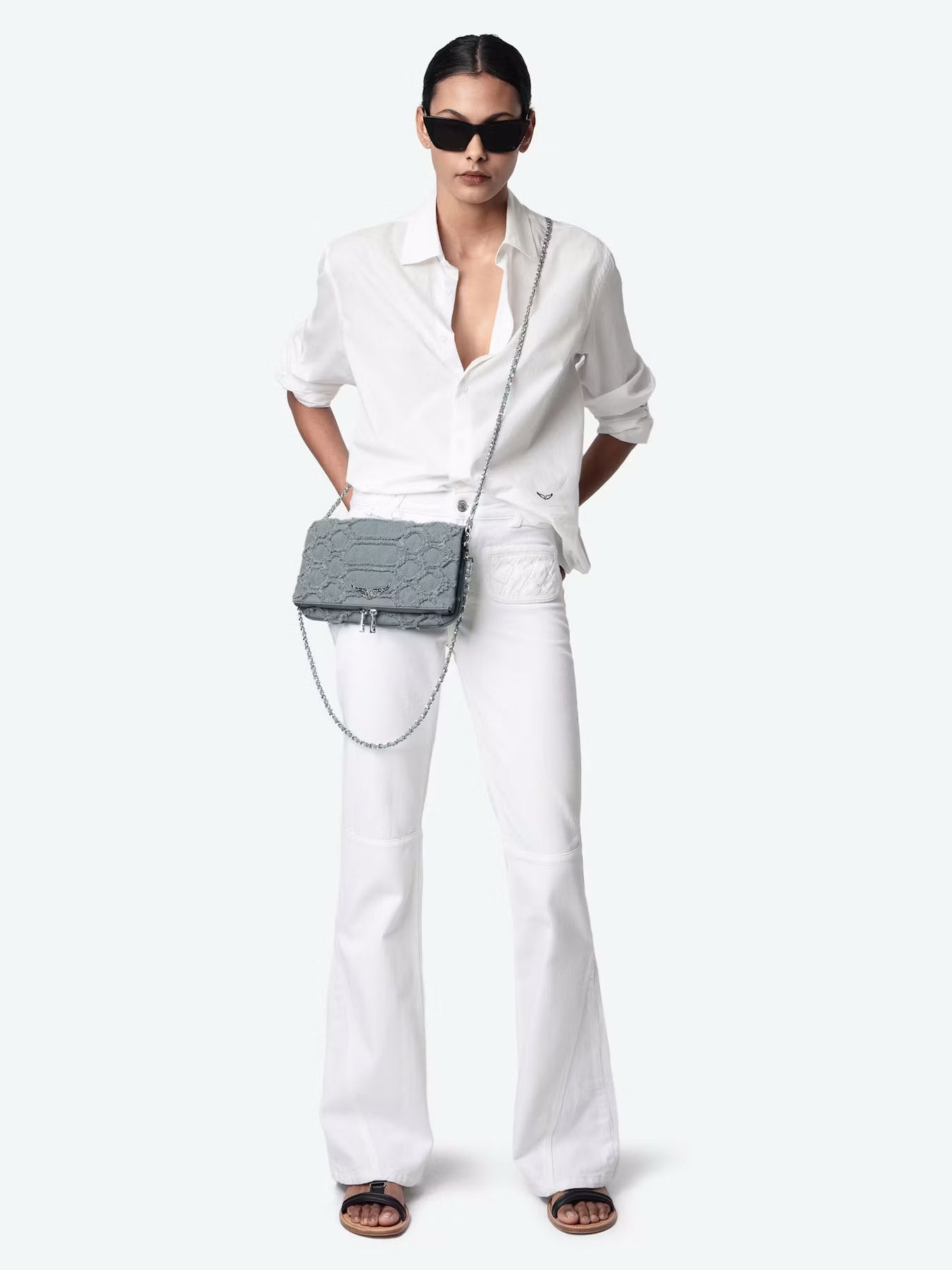 Rock Fringed Denim - Breeze