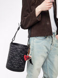 Flash Heart Keyring - Svart