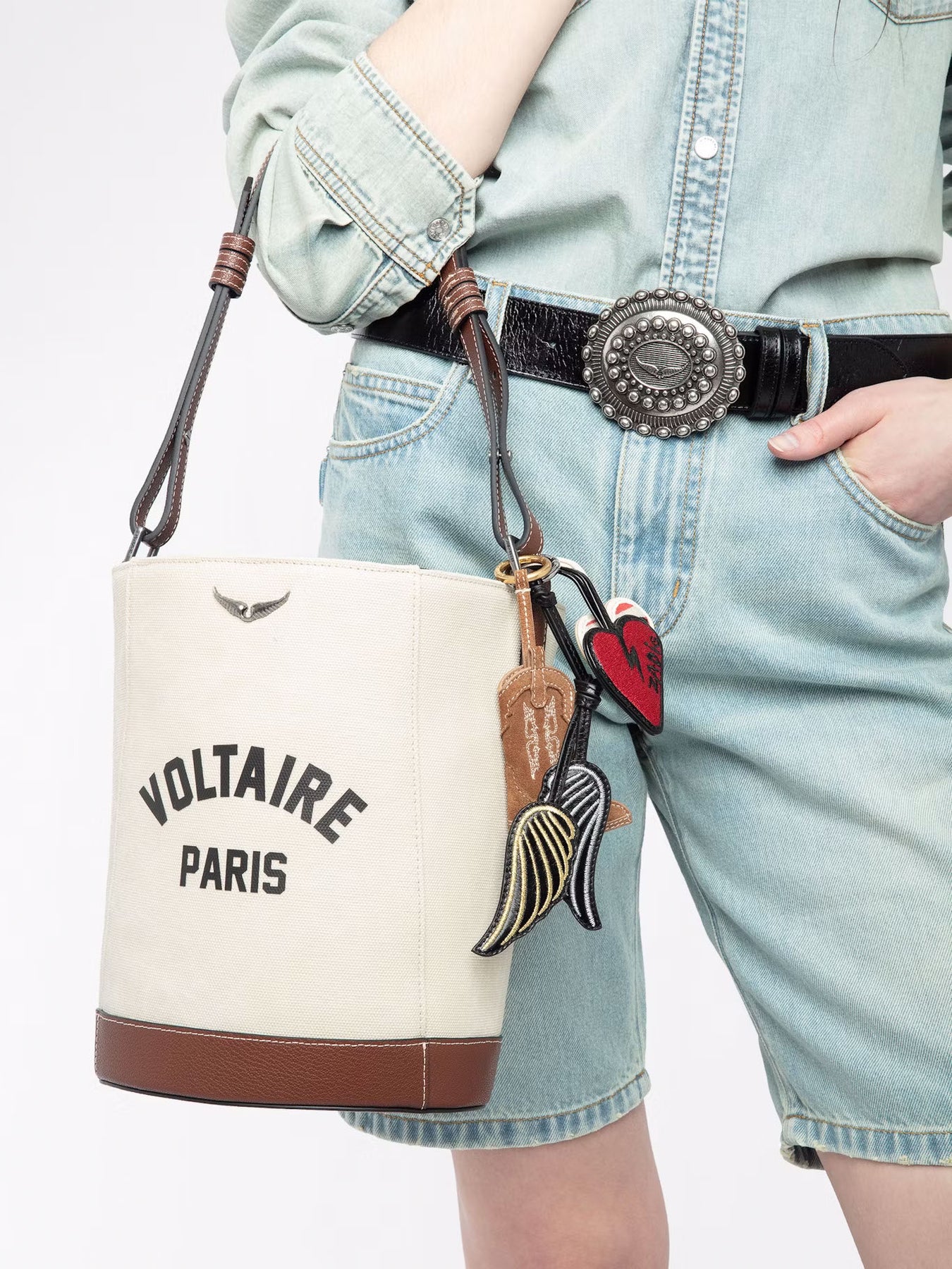 Rock Feather Keyring - Svart