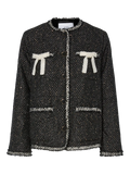 Yasunida Ls Oversize Tweed Jacket - Svart