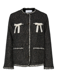 Yasunida Ls Oversize Tweed Jacket - Black