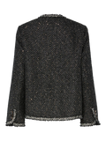 Yasunida Ls Oversize Tweed Jacket - Svart
