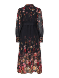 Yasromantica Ls Long Dress - Show - Black Romantica Aop