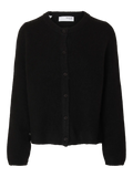 Selected Femme Lulu New Ls Knit Cardigan - Svart