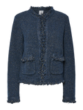 Yassargo Ls Knit Cardigan - Sargasso Sea Gold Lurex