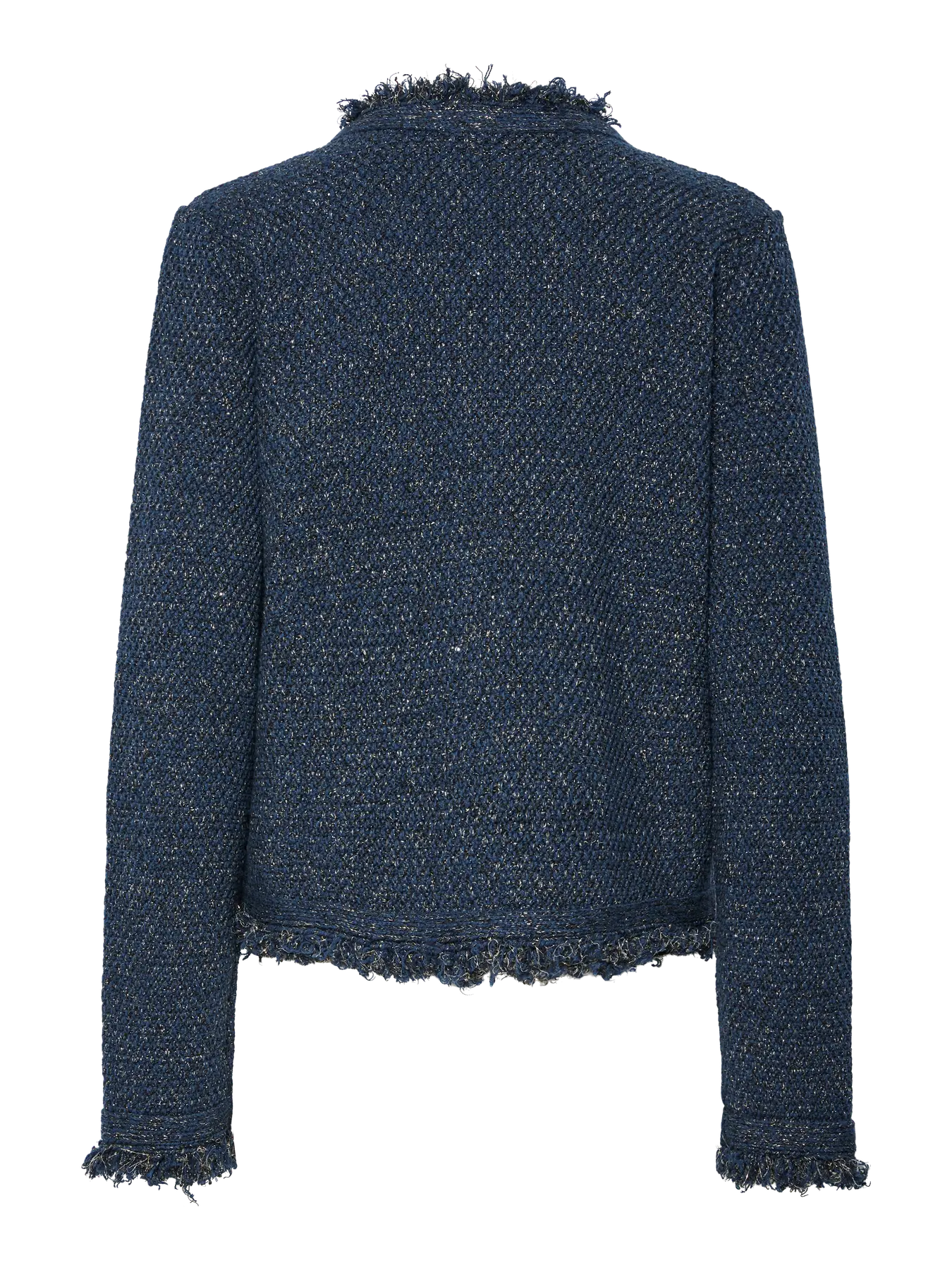Yassargo Ls Knit Cardigan - Sargasso Sea Gold Lurex