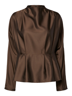 Yasyera Ls Top - Chocolate Brown