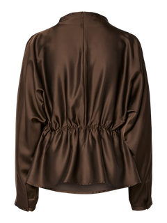 Yasyera Ls Top - Chocolate Brown