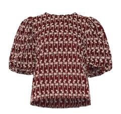 Shelly Blouse - Dusty Mahogany
