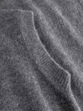 N-Leatrice Knit Vest - Dark Grey Melange