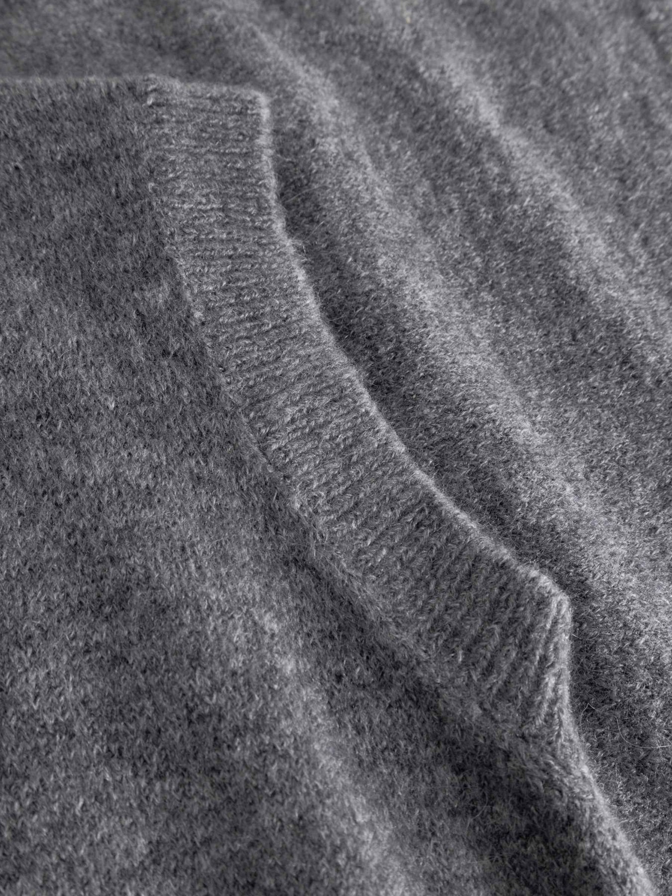 N-Leatrice Knit Vest - Dark Grey Melange