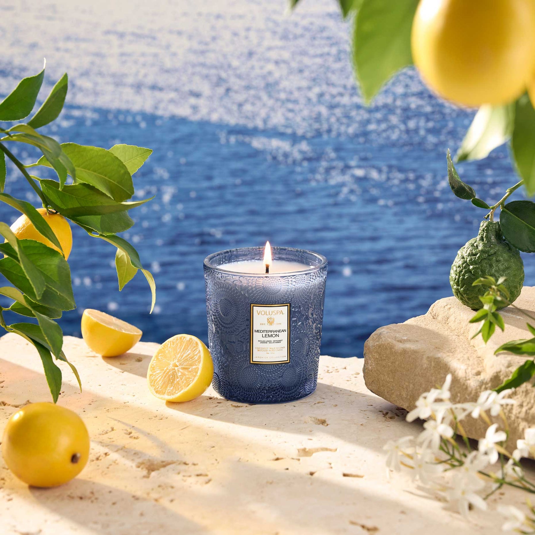 Classic Boxed Candle - Mediterranean Lemon